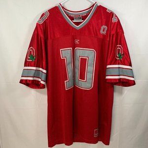 Colosseum Ohio State Buckeyes #10 NCAA Football Red Jersey Men's Size Large